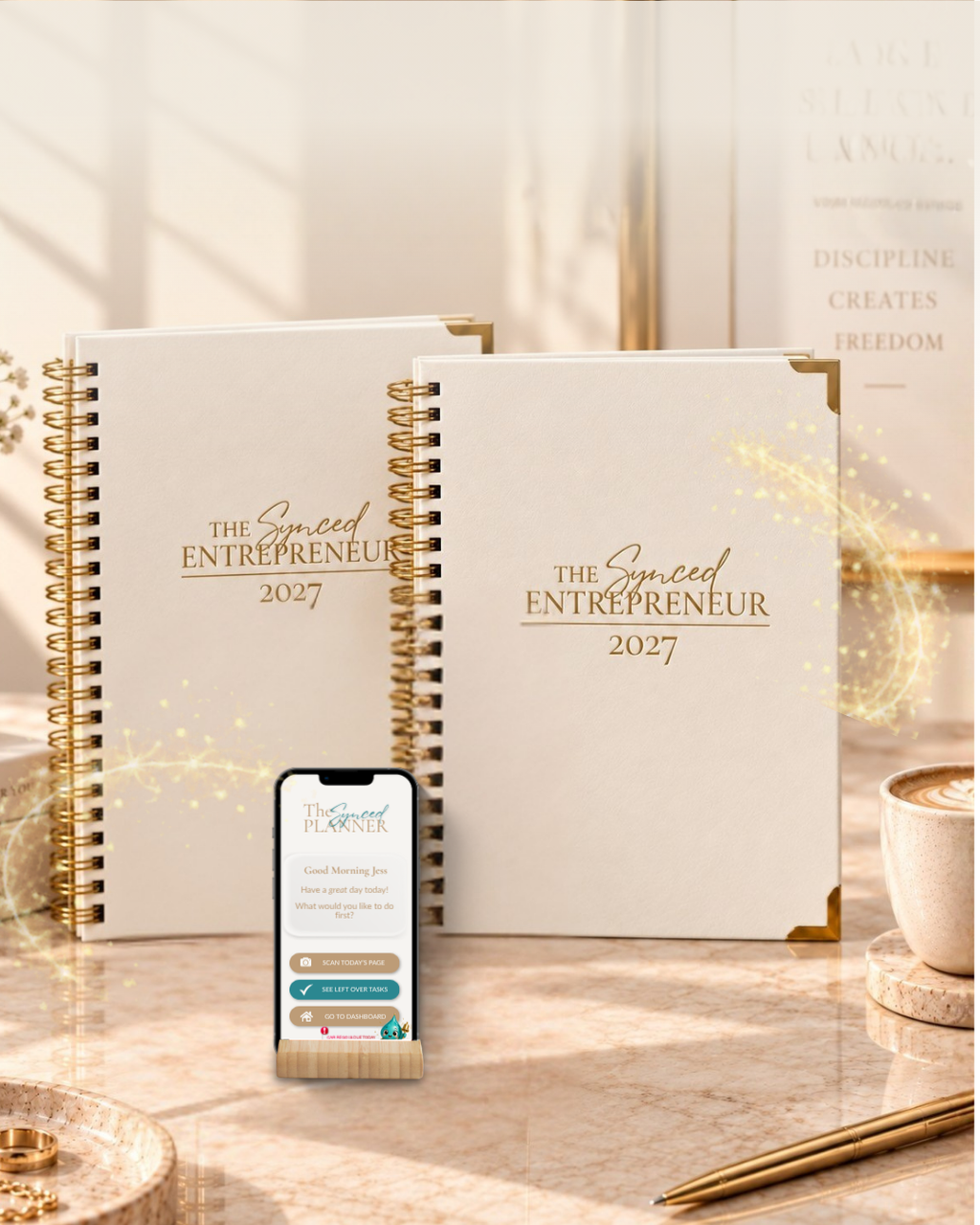 2027 Synced Entrepreneur Planner + Starter App – A4